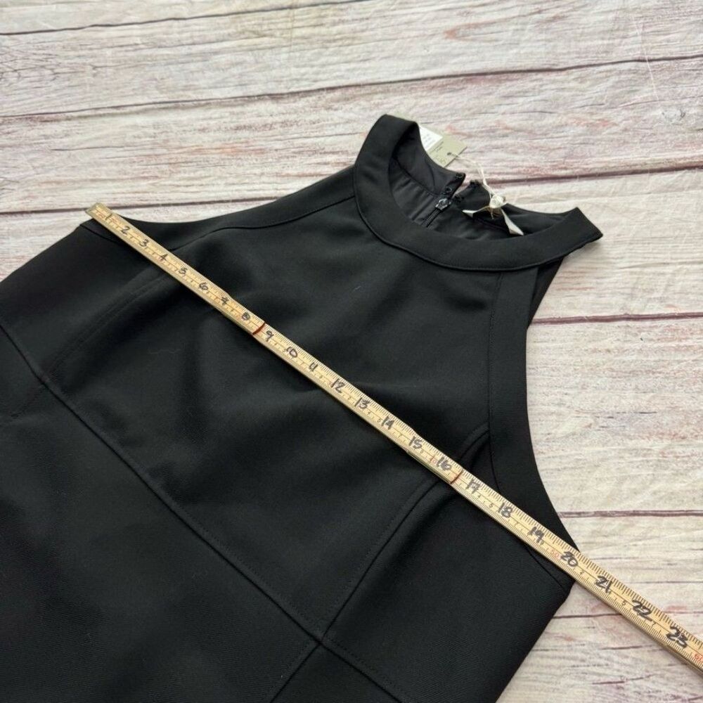 Boden Wool Blend Knee Length Sleeveless Dress Black Size 12 NEW - Picture 5 of 8
